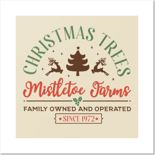 Christmas Trees Mistletoe Farms Posters and Art